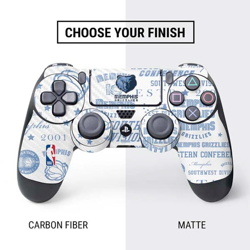NBA Memphis Grizzlies Historic Blast PS4 Controller Skin