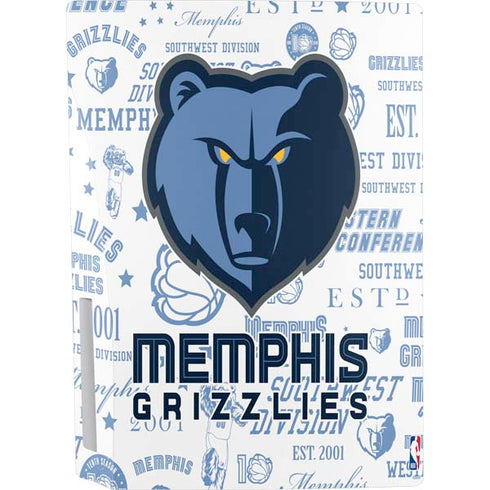 NBA Memphis Grizzlies Historic Blast PS5 Console Skin