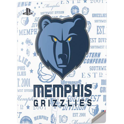NBA Memphis Grizzlies Historic Blast PS5 Digital Edition Console Skin