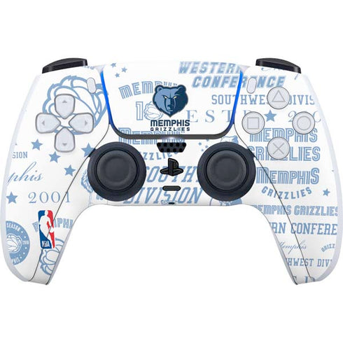 NBA Memphis Grizzlies Historic Blast PS5 Controller Skin