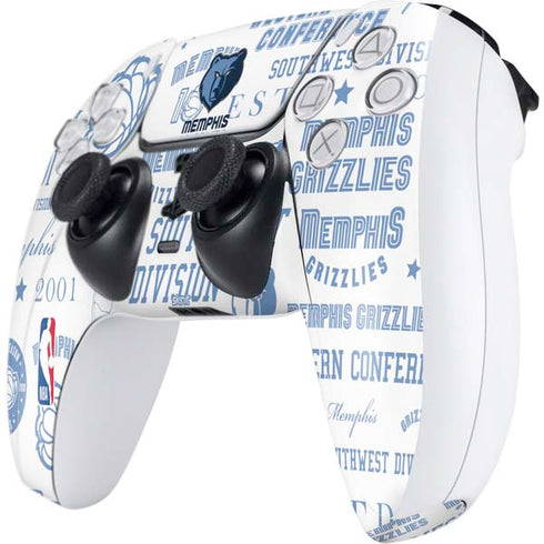 NBA Memphis Grizzlies Historic Blast PS5 Controller Skin