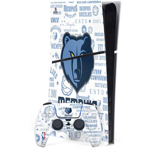 NBA Memphis Grizzlies Historic Blast PS5 Slim Digital Edition Bundle Skin