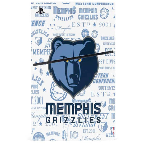 NBA Memphis Grizzlies Historic Blast PS5 Slim Digital Edition Console Skin
