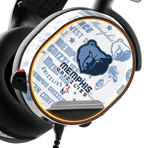 NBA Memphis Grizzlies Historic Blast SteelSeries Arctis 3 Skin