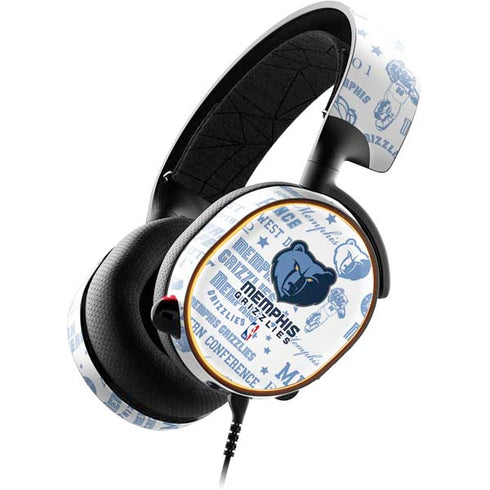 NBA Memphis Grizzlies Historic Blast SteelSeries Arctis 5 Skin