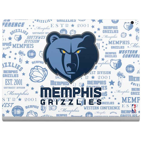 NBA Memphis Grizzlies Historic Blast Surface Book 2 13.5in Skin