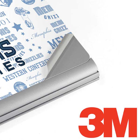 NBA Memphis Grizzlies Historic Blast Surface Book 2 13.5in Skin