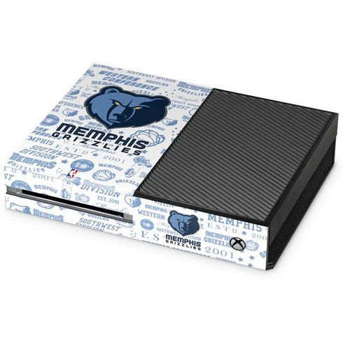 NBA Memphis Grizzlies Historic Blast Xbox One Console Skin