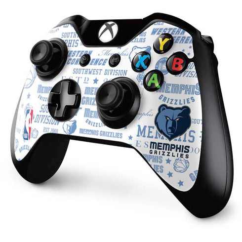 NBA Memphis Grizzlies Historic Blast Xbox One Controller Skin