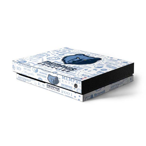 NBA Memphis Grizzlies Historic Blast Xbox One X Console Skin