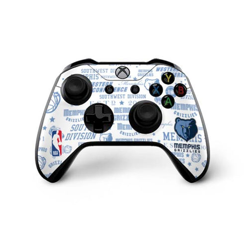 NBA Memphis Grizzlies Historic Blast Xbox One X Controller Skin