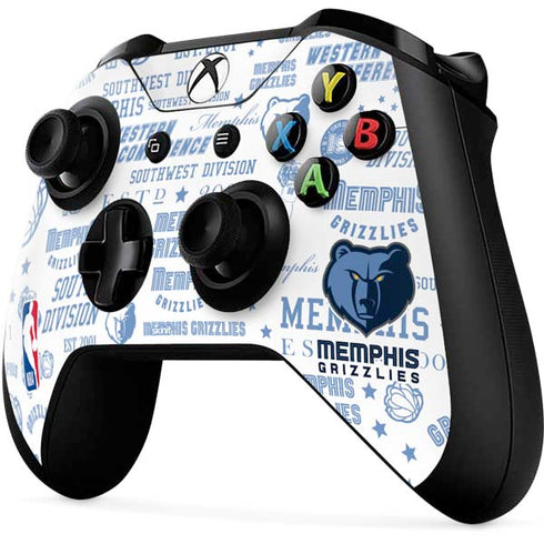 NBA Memphis Grizzlies Historic Blast Xbox One X Controller Skin