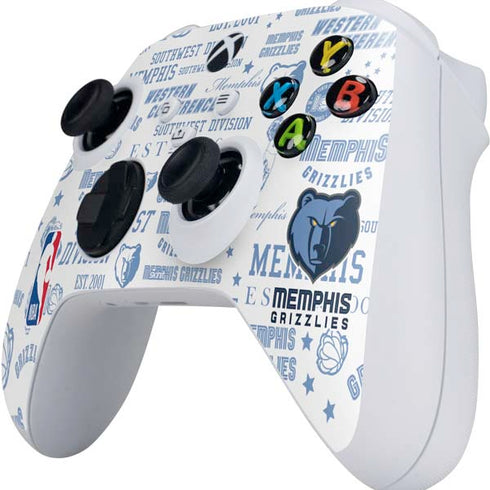 NBA Memphis Grizzlies Historic Blast Xbox Series S Controller Skin
