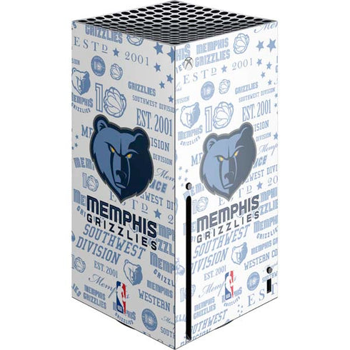 NBA Memphis Grizzlies Historic Blast Xbox Series X Console Skin