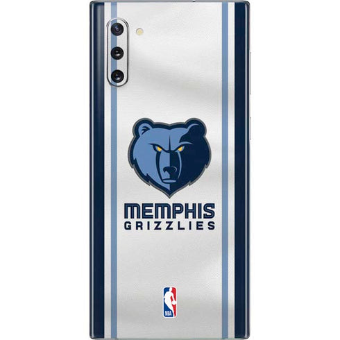 NBA Memphis Grizzlies Home Jersey Galaxy Note 10 Skin