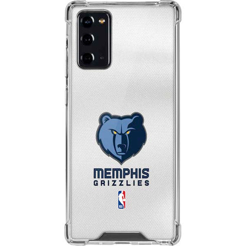 NBA Memphis Grizzlies Home Jersey Galaxy Note20 5G Clear Case