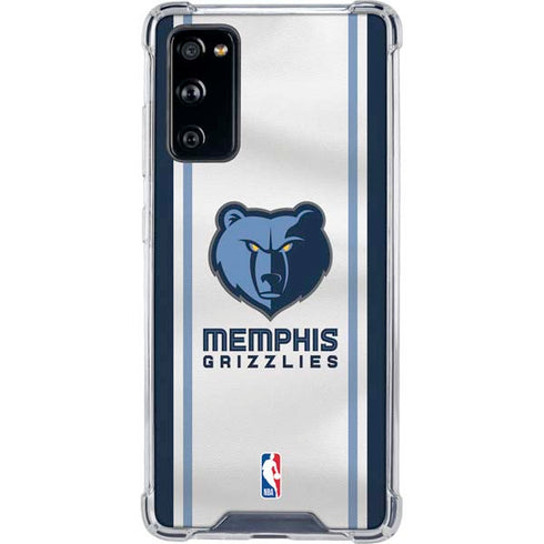NBA Memphis Grizzlies Home Jersey Galaxy S20 FE Clear Case