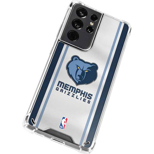 NBA Memphis Grizzlies Home Jersey Galaxy S21 Ultra 5G Clear Case