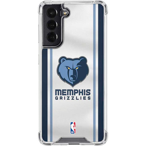 NBA Memphis Grizzlies Home Jersey Galaxy S22 Clear Case