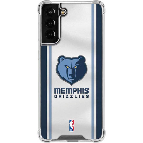 NBA Memphis Grizzlies Home Jersey Galaxy S22 Plus Clear Case