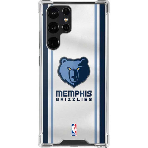 NBA Memphis Grizzlies Home Jersey Galaxy S22 Ultra Clear Case