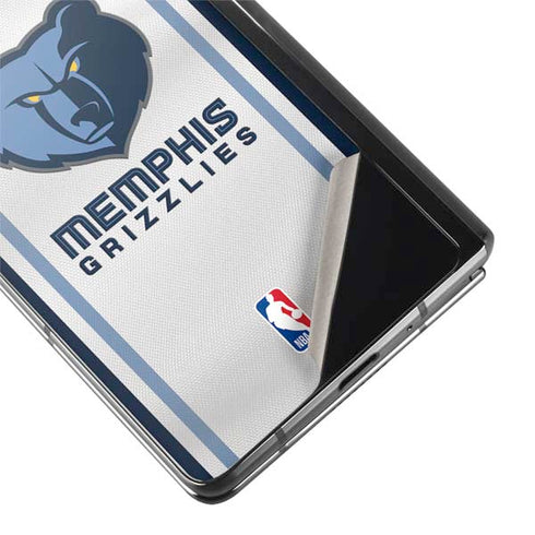 NBA Memphis Grizzlies Home Jersey Galaxy Z Fold2 5G Skin
