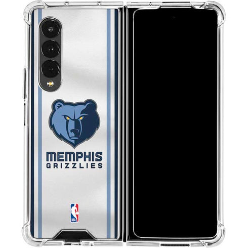NBA Memphis Grizzlies Home Jersey Galaxy Z Fold4 5G Clear Case