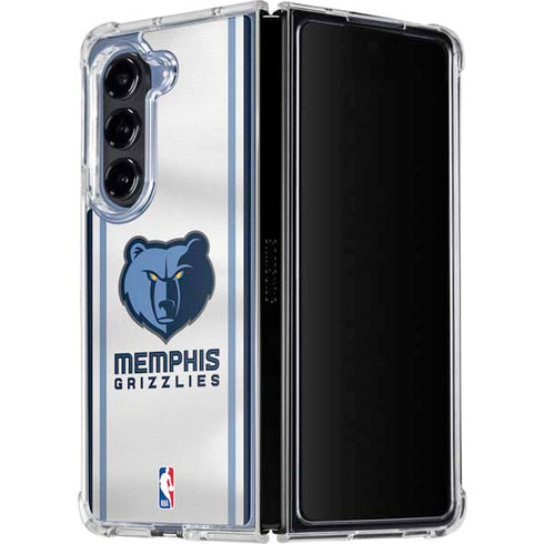 NBA Memphis Grizzlies Home Jersey Galaxy Z Fold5 5G Clear Case