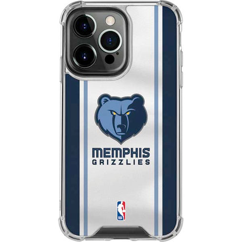 NBA Memphis Grizzlies Home Jersey iPhone 15 Pro Clear Case