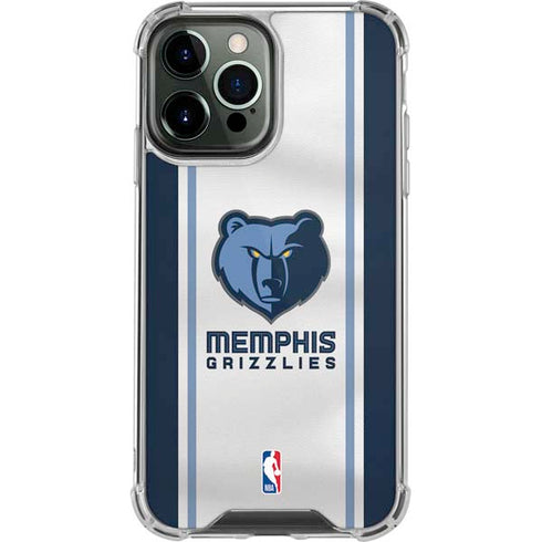 NBA Memphis Grizzlies Home Jersey iPhone 14 Pro Max Clear Case