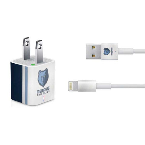 NBA Memphis Grizzlies Home Jersey iPhone Charger (5W USB) Skin