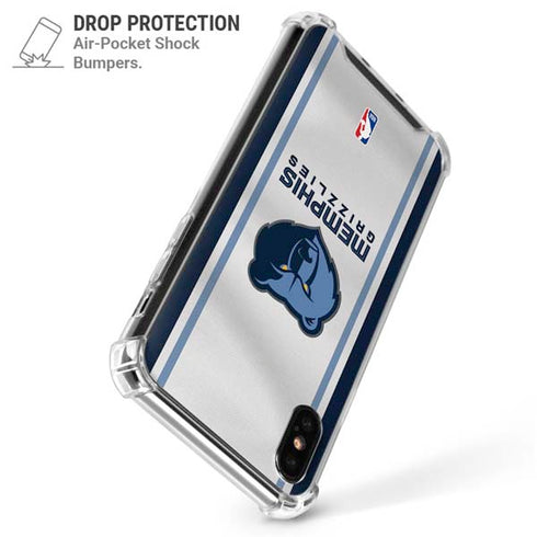 NBA Memphis Grizzlies Home Jersey iPhone XS Max Clear Case