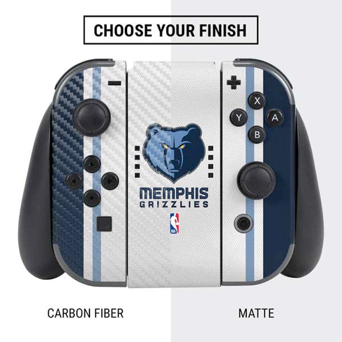 NBA Memphis Grizzlies Home Jersey Nintendo Switch Bundle Skin