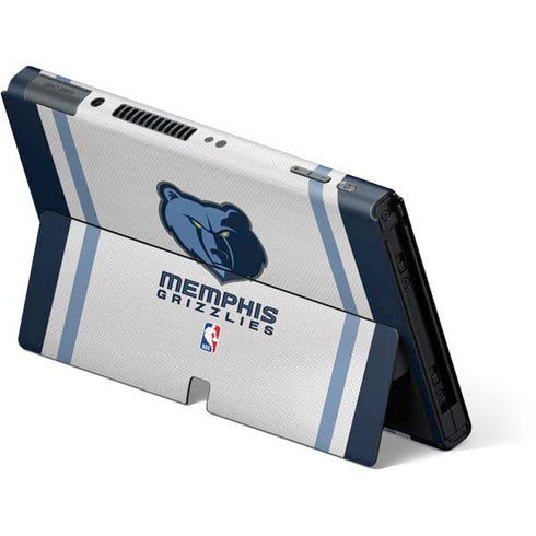 NBA Memphis Grizzlies Home Jersey Nintendo Switch OLED (2021) Skin