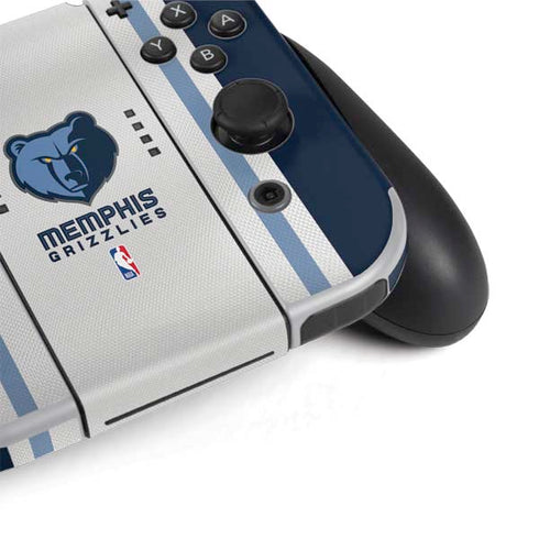 NBA Memphis Grizzlies Home Jersey Nintendo Switch OLED (2021) Skin