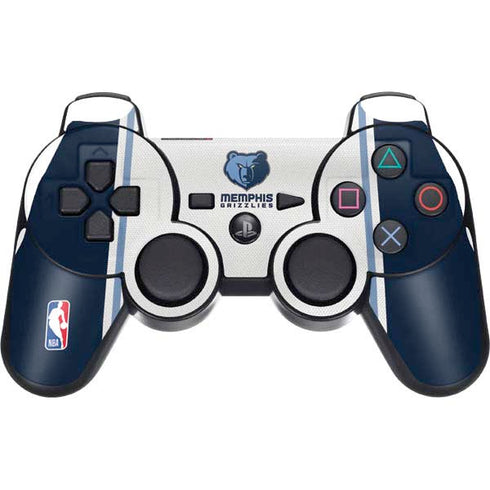 NBA Memphis Grizzlies Home Jersey PS3 Dual Shock wireless controller Skin
