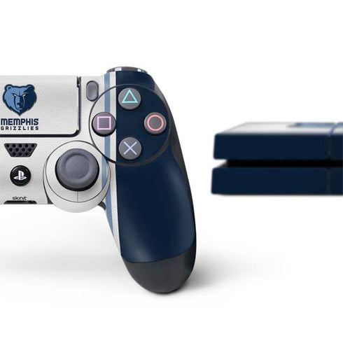 NBA Memphis Grizzlies Home Jersey PS4 Console and Controller Bundle Skin