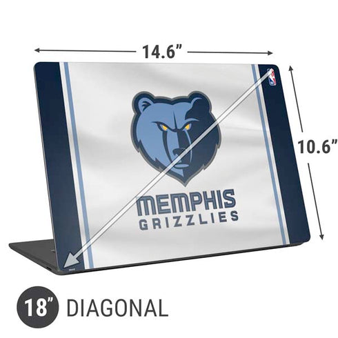 NBA Memphis Grizzlies Home Jersey Universal Laptop 18in (14.6 x 10.6in) Skin