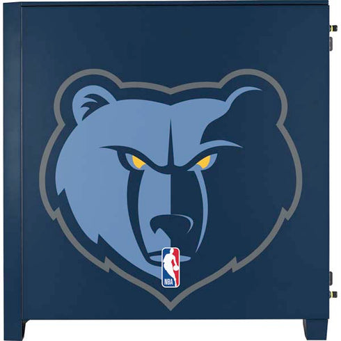 NBA Memphis Grizzlies Large Logo Corsair 4000D Tempered Glass Mid-Tower ATX Case Skin