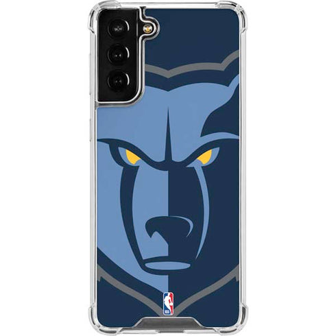 NBA Memphis Grizzlies Large Logo Galaxy S21 FE Clear Case