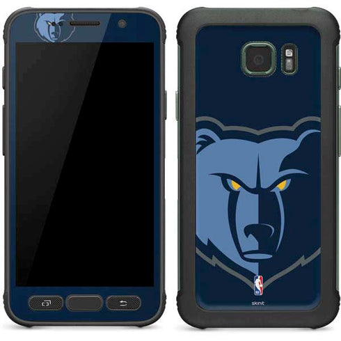 NBA Memphis Grizzlies Large Logo Galaxy S7 Active Skin