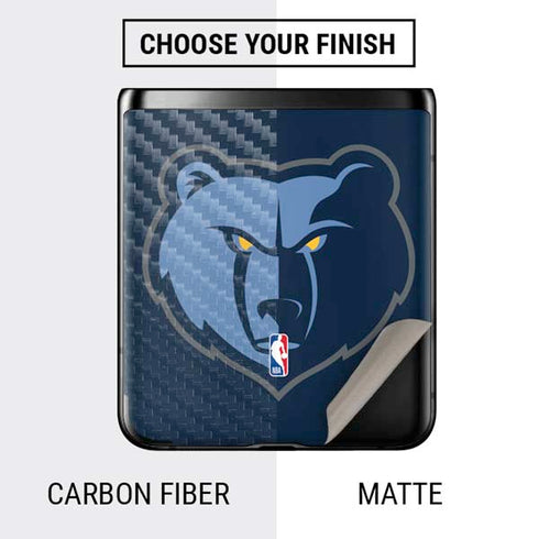 NBA Memphis Grizzlies Large Logo Galaxy Z Flip Skin