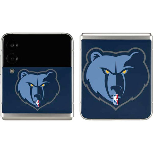 NBA Memphis Grizzlies Large Logo Galaxy Z Flip3 5G Skin