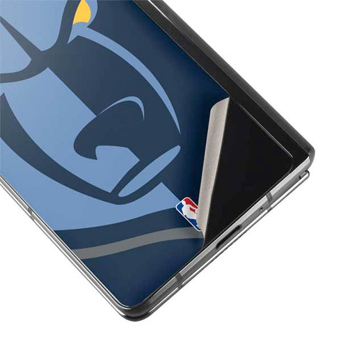 NBA Memphis Grizzlies Large Logo Galaxy Z Fold2 5G Skin