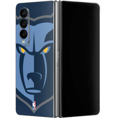 NBA Memphis Grizzlies Large Logo Galaxy Z Fold4 5G Skin