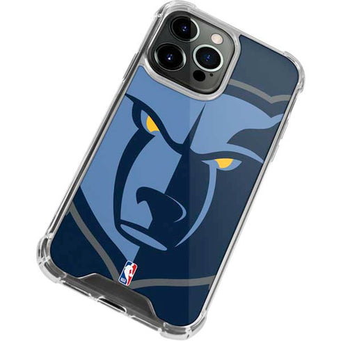NBA Memphis Grizzlies Large Logo iPhone 14 Pro Clear Case