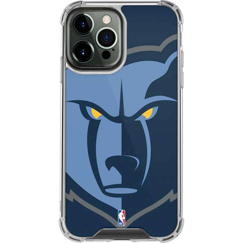 NBA Memphis Grizzlies Large Logo iPhone 14 Pro Max Clear Case