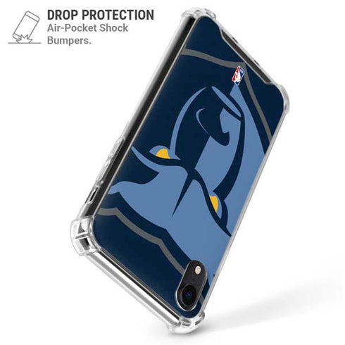 NBA Memphis Grizzlies Large Logo iPhone XR Clear Case