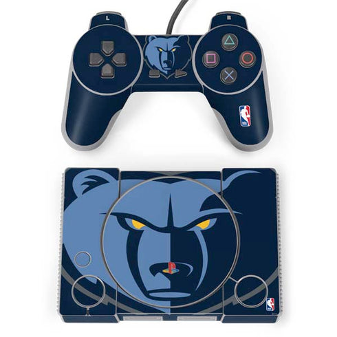 NBA Memphis Grizzlies Large Logo PlayStation Classic Bundle Skin