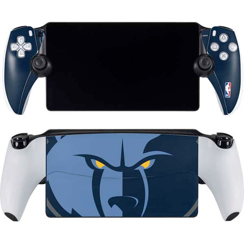 NBA Memphis Grizzlies Large Logo PlayStation Portal Remote Player Skin